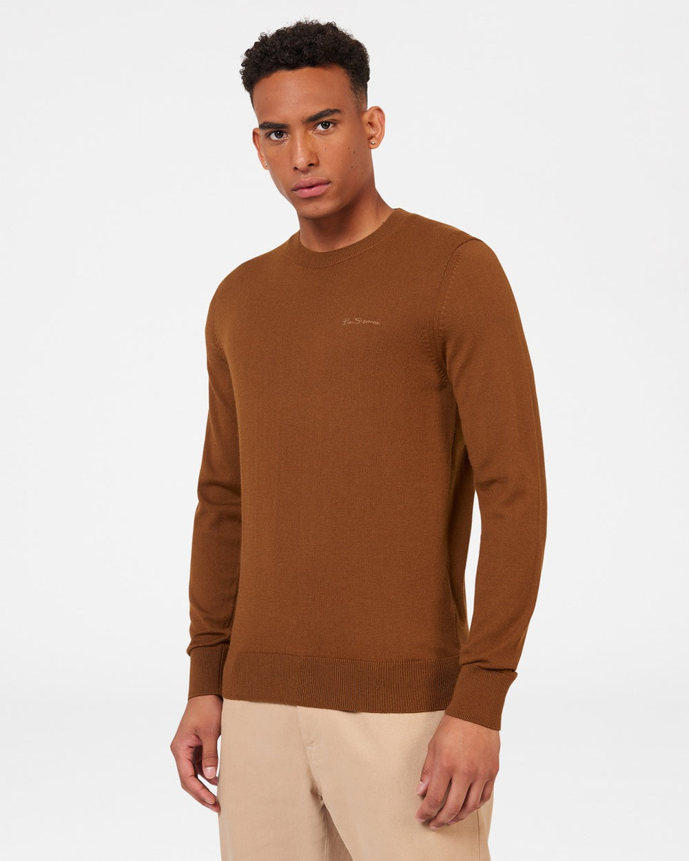 Tricotaje Ben Sherman Signature Merino Crewneck Maro | 154-EUJCTD