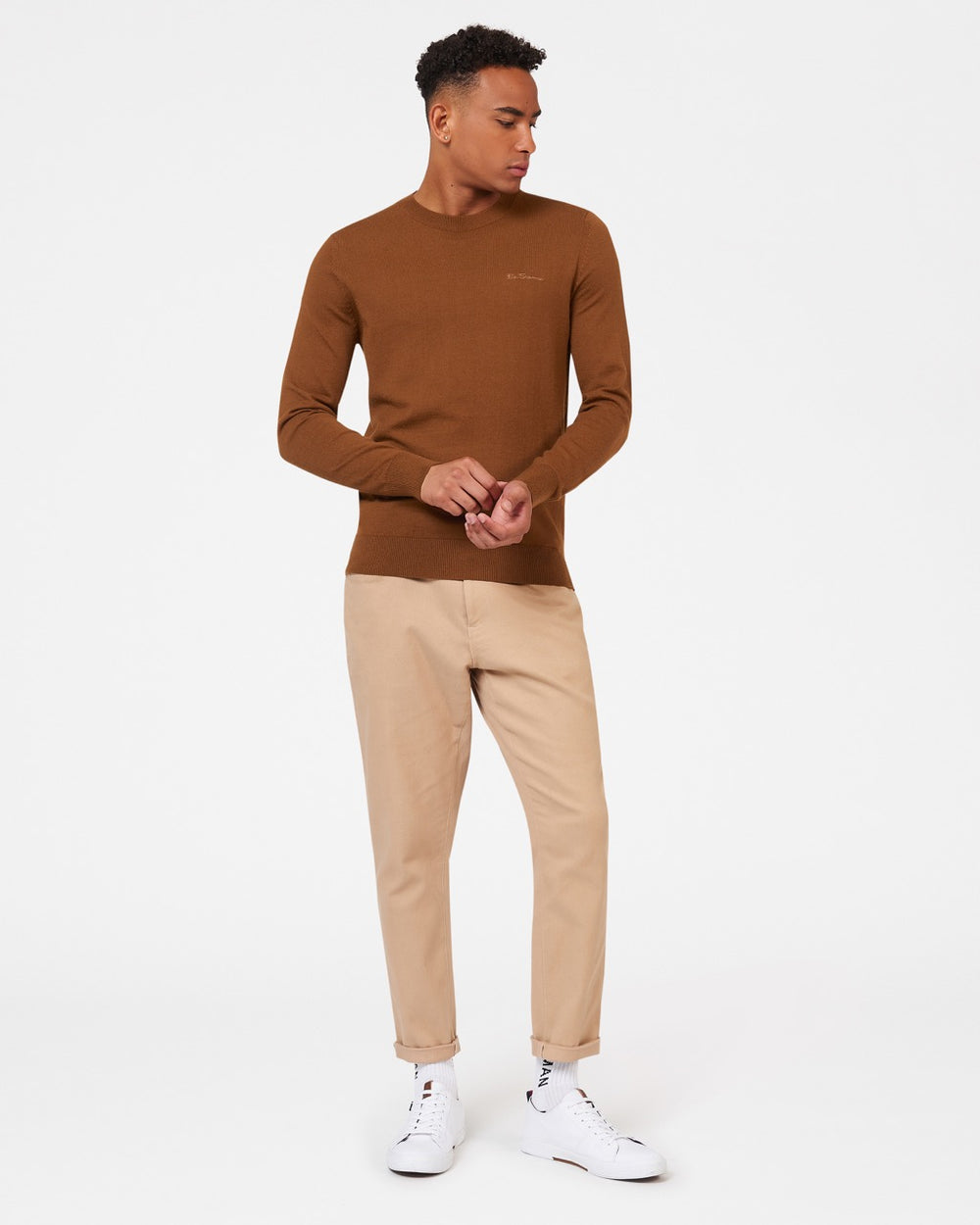 Tricotaje Ben Sherman Signature Merino Crewneck Maro | 154-EUJCTD