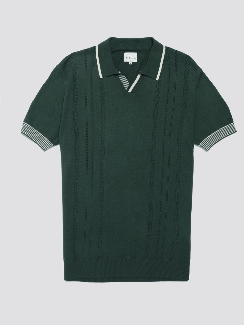 Tricotaje Ben Sherman Signature Open Neck Polo Verzi | 413-TJHPFD