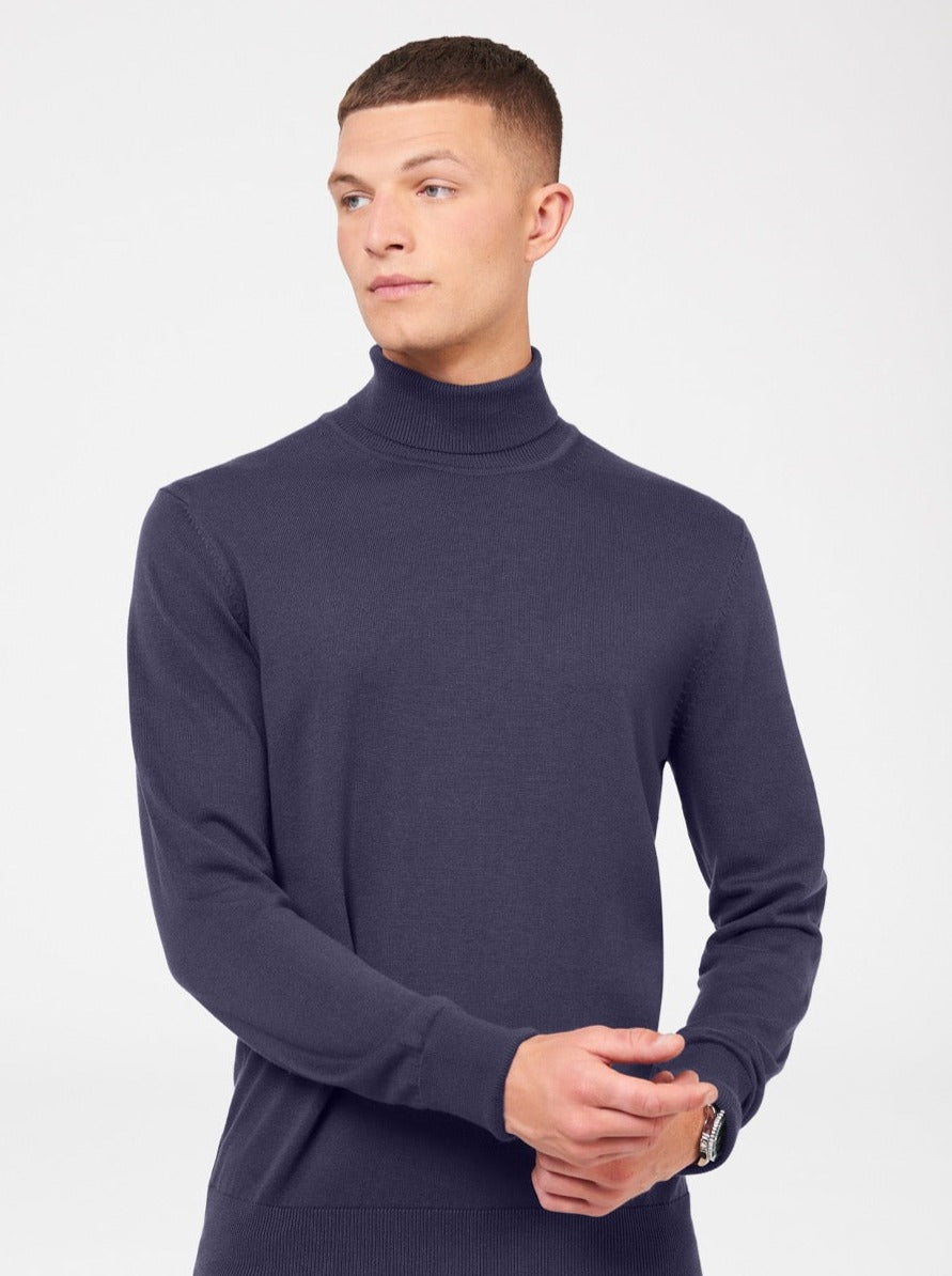 Tricotaje Ben Sherman Signature Roll Neck Violet | 261-GVIHNO