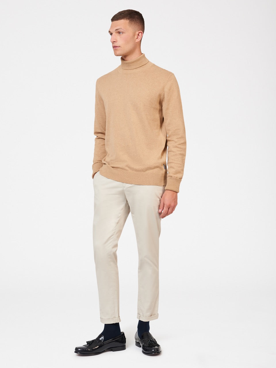 Tricotaje Ben Sherman Signature Roll Neck Gri | 253-XGUFWS