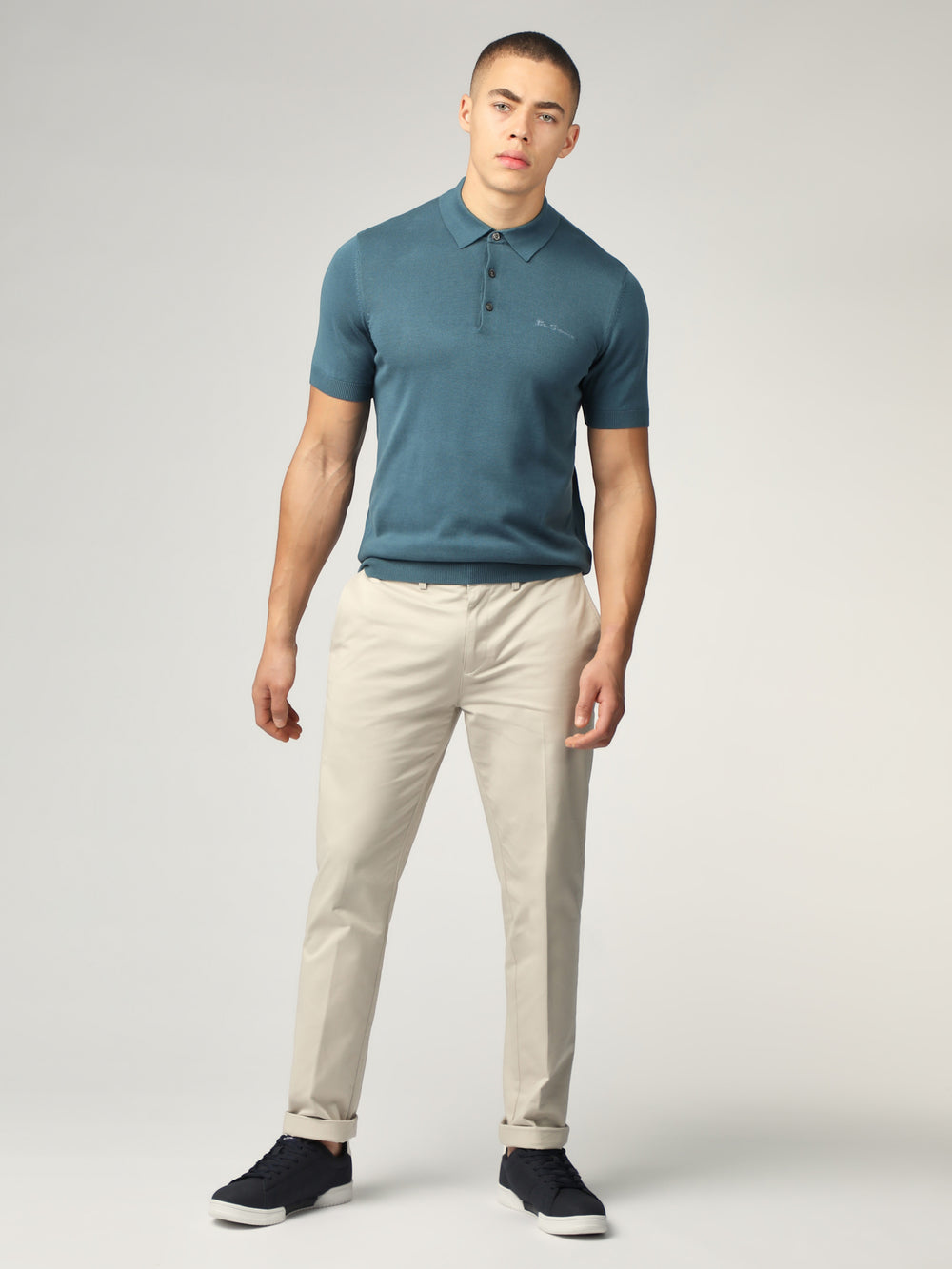 Tricotaje Ben Sherman Signature Short Sleeve Polo Turcoaz | 062-PZOVJE