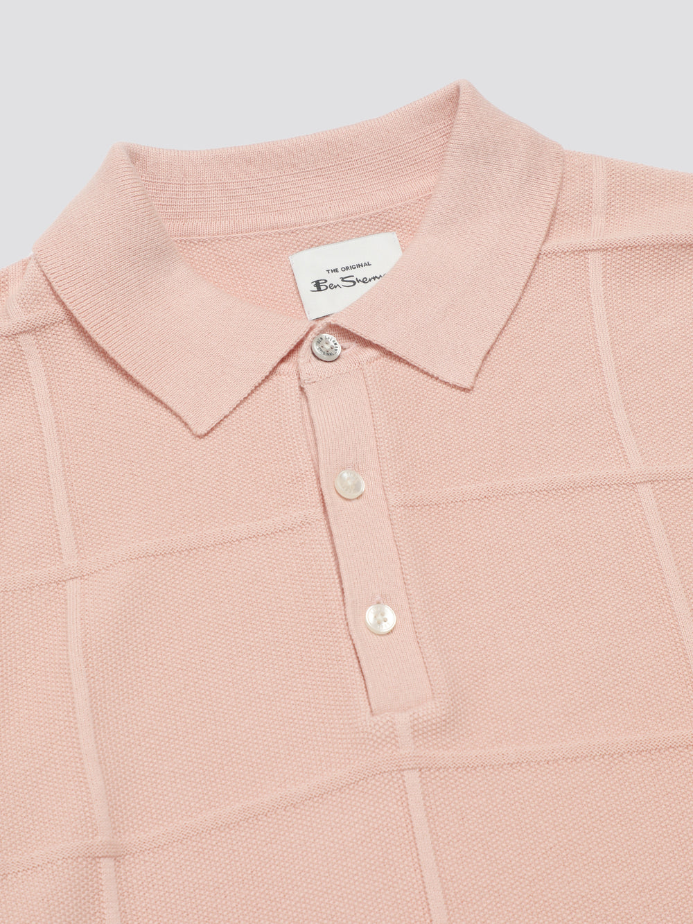 Tricotaje Ben Sherman Signature Textured Polo Roz | 748-XWGMUV