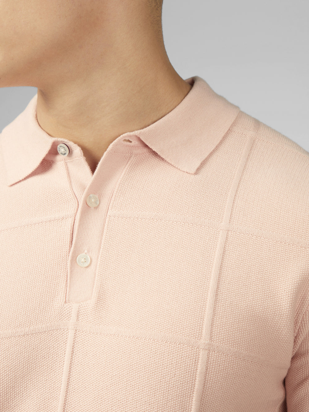 Tricotaje Ben Sherman Signature Textured Polo Roz | 748-XWGMUV