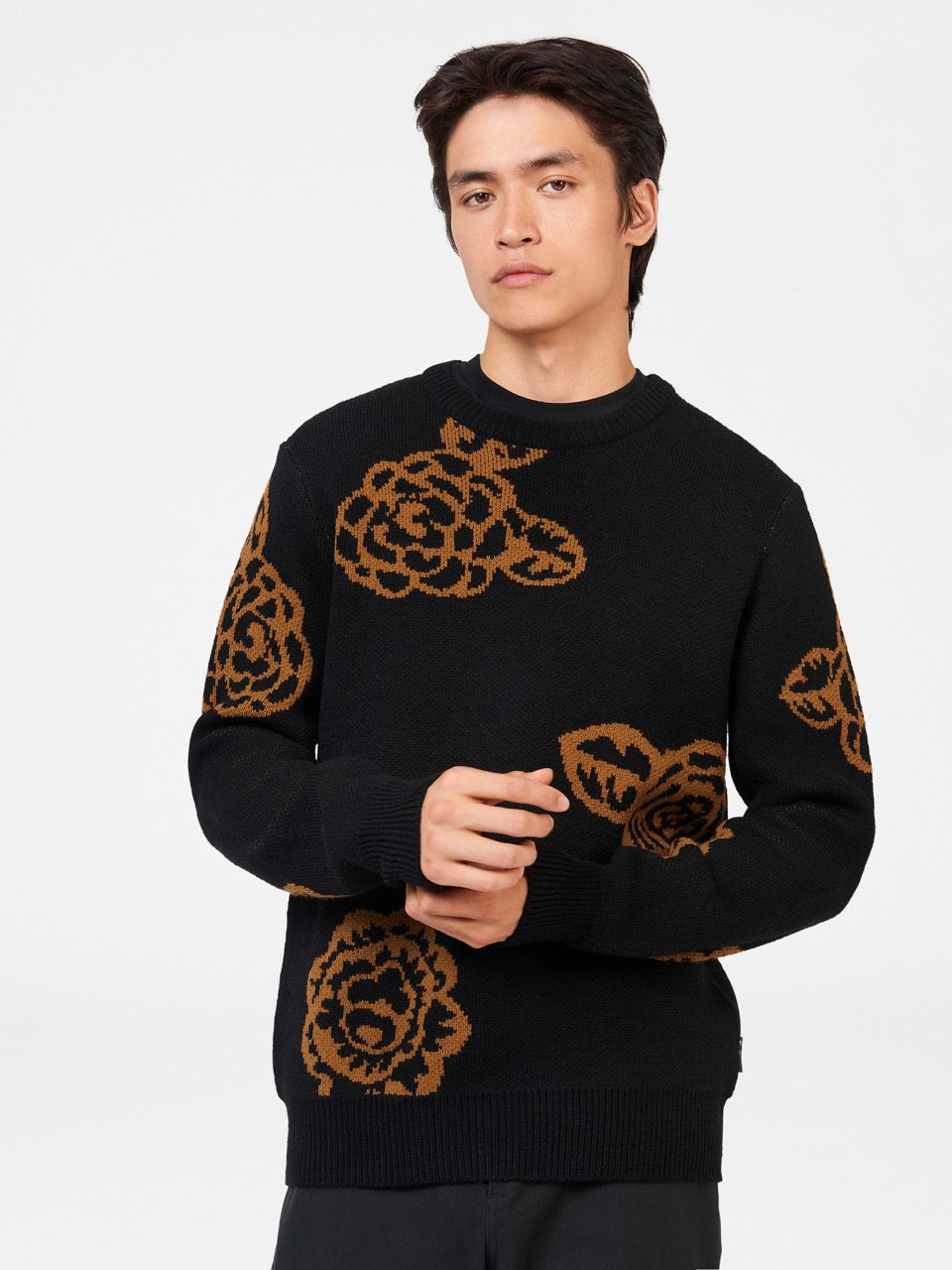 Tricotaje Ben Sherman Winter Floral Negrii | 459-ULQIEF